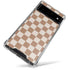 Neutral Checkered Google Pixel 6 Clear Case